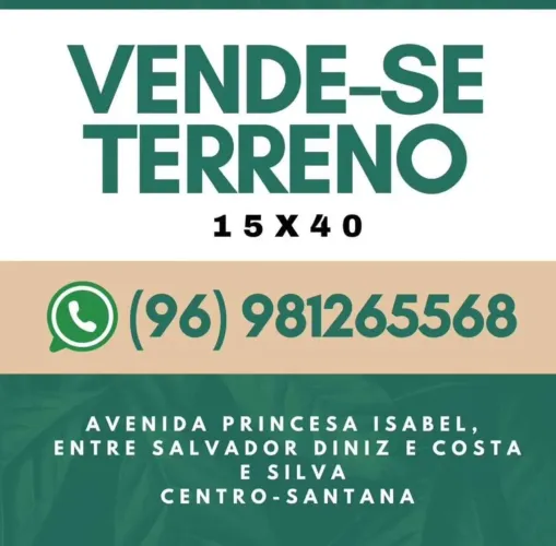 Terreno no centro de Santana 