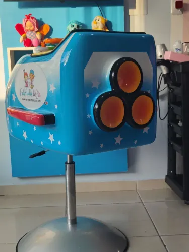 Cadeira  foguete , para salão de beleza infantil 