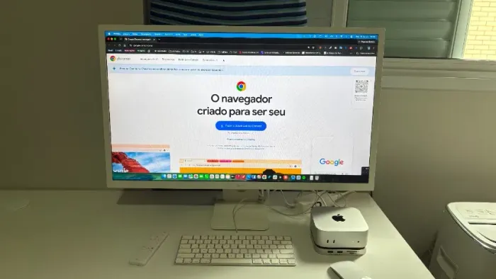 Mac Mini M4 256gb + 256gb com 1 ano de uso
