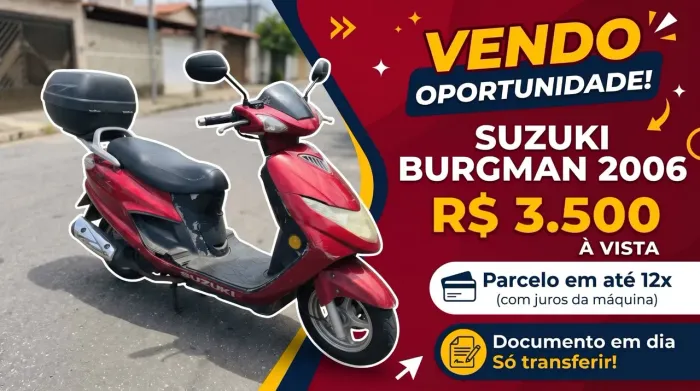 Suzuki Burgman quitada