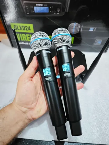 MICROFONE SHURE GLXD24 DUPLO