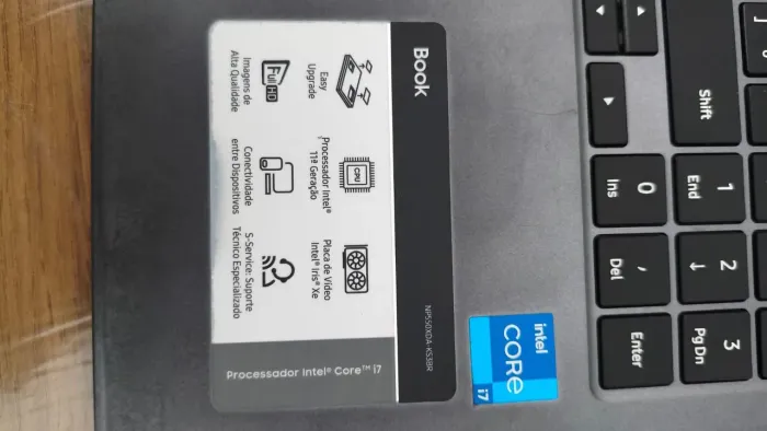 Notebook samsung i7 11 16gb ram 1tb memoria