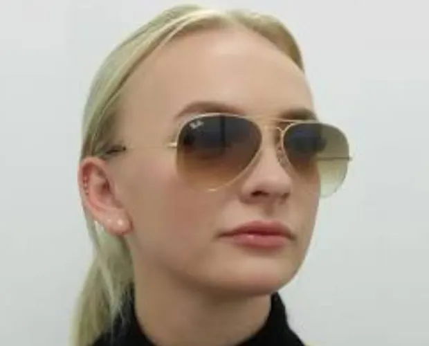 Óculos Ray-Ban Aviador Original - Gradiente Marrom Oportunidade