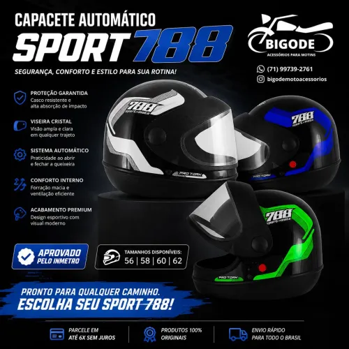 Capacete Automático Fechado Oferta