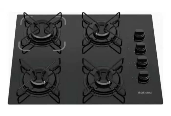 Cooktop Itatiaia Essencial 4 Bocas Vidro Preto