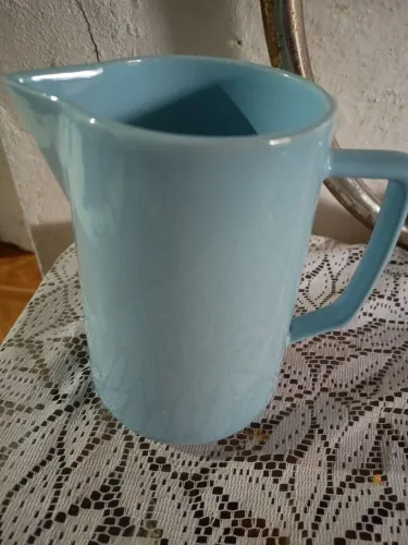 Jarra /leiteira antiga cor azul
