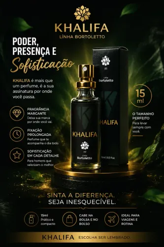 Perfume LONHA BORTELO de bolso KHALIFA