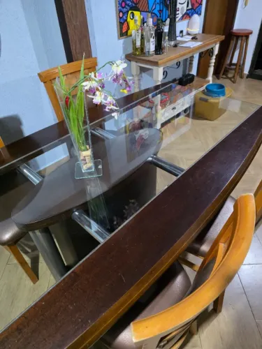 Mesa de jantar retangular