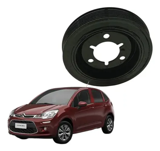 Polia Virabrequim Motor Citroen C3 1.5 8v 2017 2018 2019