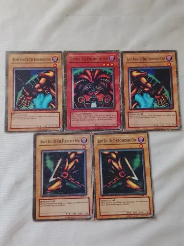 R$75 Cada carta - 5 partes do Exodia Yu Gi Oh cartas originais raras primeiros lotes