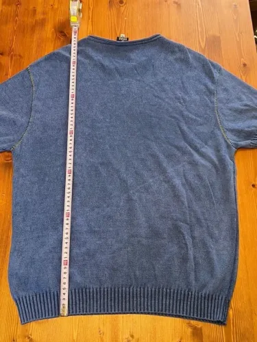 blusa versace jeans couture 100% original azul tricot