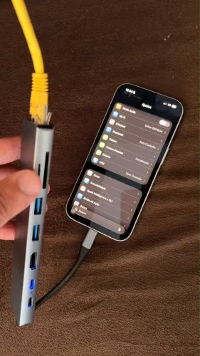 Hub USB c Hdmi rj45 leitor cartões