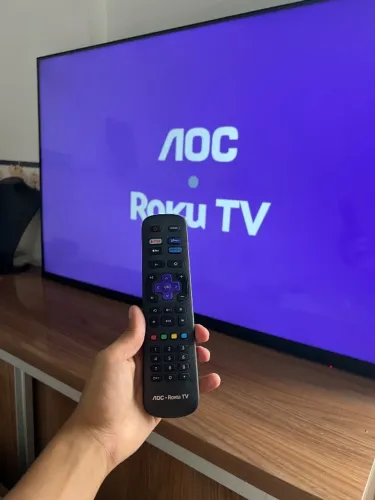 ?SMART TV AOC 50 POLEGADAS 4K LACRADA NUNCA ATIVADA TUDO FUNCIONANDO PEGA E USA?