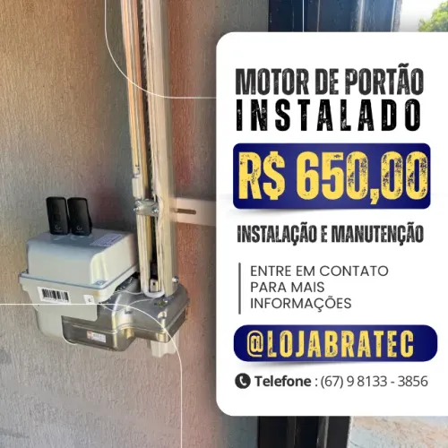 Motor de portão eletrônico de 8 segundos