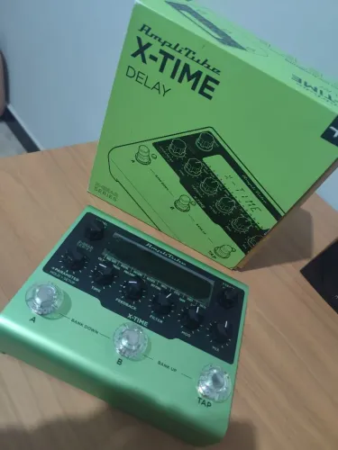 Pedal delay guitarra amplitude X time, IMPECÁVEL.