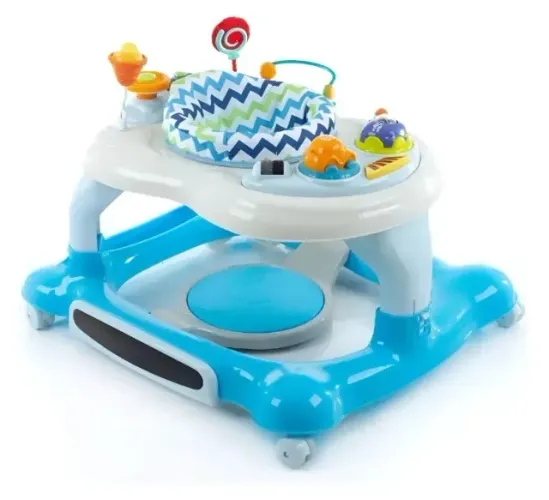 Andador Cosco Kids, Goal Walker, 4 em 1, Azul
