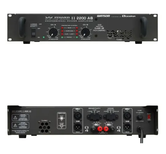 Amplificador Wattsom Ciclotron Original Power 2200 profissional