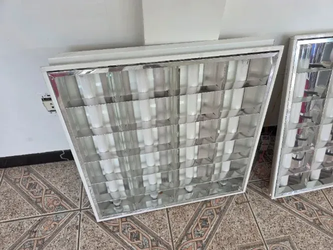 Luminária de embutir lâmpada flurescente 62 cm 2 unidades