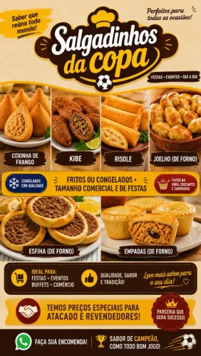 Salgadinhos para pronta entrega .