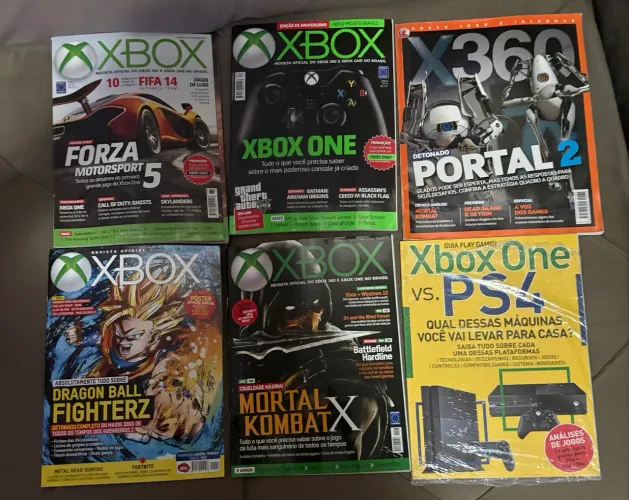 Coleção revistas vídeo game x-box 6 volumes