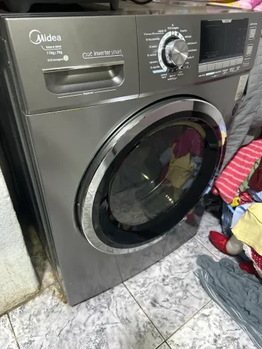 Lava e Seca Midea 11kg/7kg Inverter Smart Inox - Excelente Estado