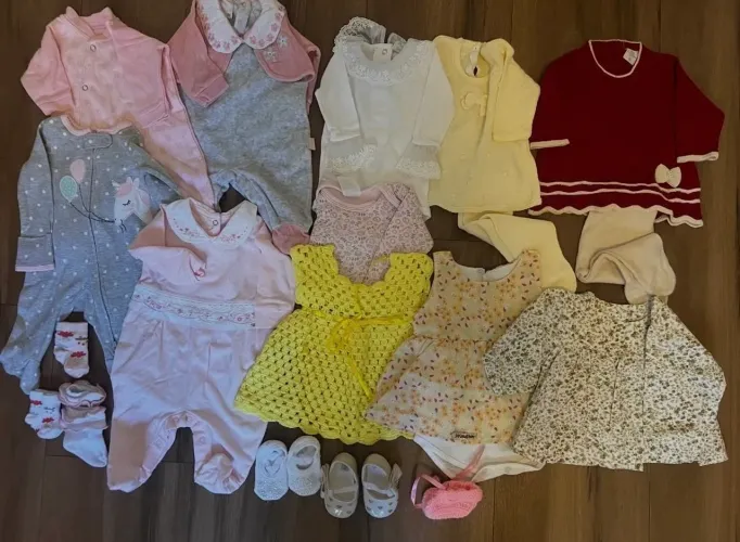 Kit roupa RN menina infantil