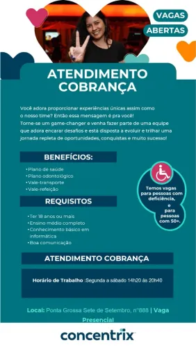 ATENDIMENTO DE COBRANÇA