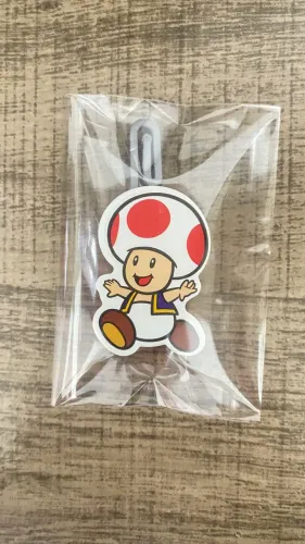 Toad Chaveiro Super Mário coleção Kinder 