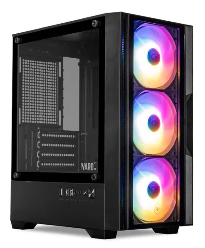 Gabinete Gamer 3 fans Mancer novo, lacrado, com garantia!