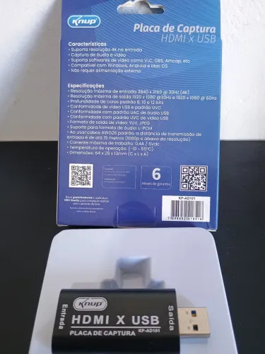 Placa de captura de vídeo 4K HDMI x USB / MEGA PROMOÇÃO