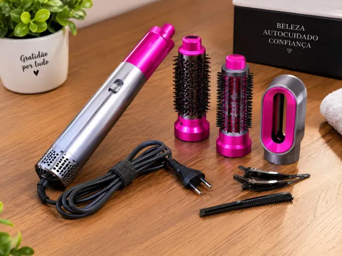 Escova secador de cabelo 5 em 1 Multifuncional