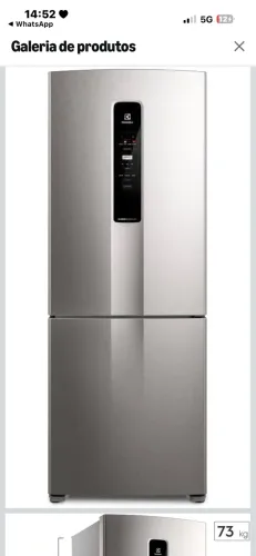 Vendo geladeira/refrigerador Electrolux Frost Free - Inverse Cinza 490L IB7S