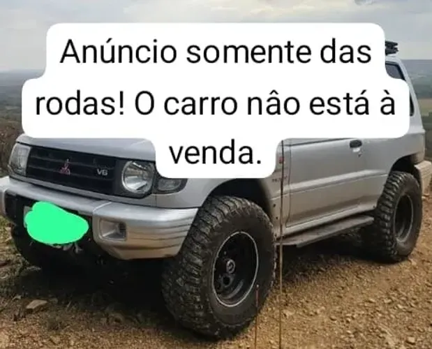 VENDO 5 RODAS OFF-SET NEGATIVO PARA PAJERO, TROLLER E OUTROS, 6 FUROS. 6x139,7mm