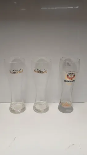 Conjunto copos de vidro os três pelo valor anunciado