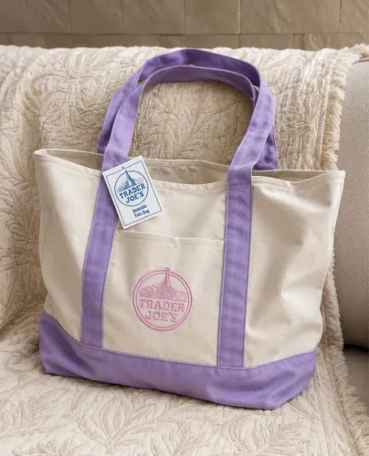 Toe bag Trader Joes Lavender 