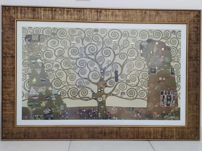 Quadro Árvore da Vida de Gustav Klimt /1,60 x 1,10