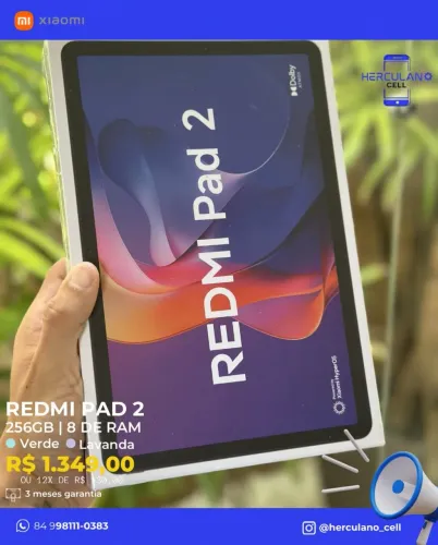 Vendo tablet redmi pad 2 8/256gb lacrado 