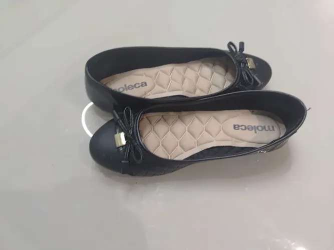 Sapatilha (moleca) preta tamanho 34 