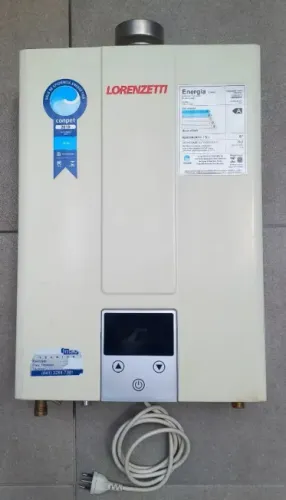 Aquecedor de água a gás Lorenzetti Lz 2000 de 20 litros, digital, bivolt, para gás GLP