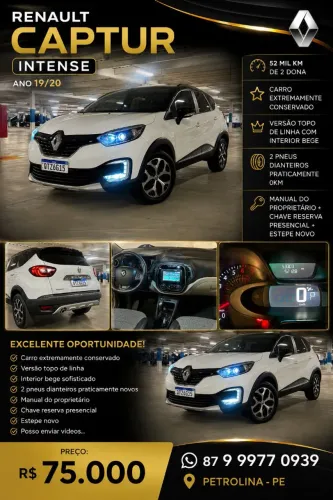 Renault Captur Intense 1.6 16V Flex 5P Aut. 2020