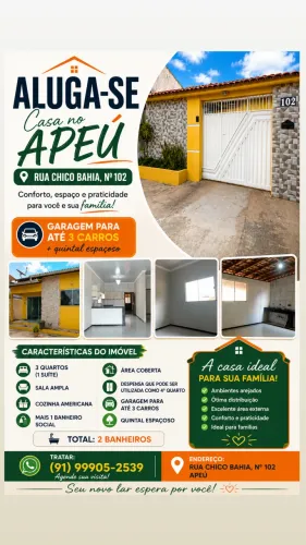 Aluguel de Casa no Apeú/Castanhal