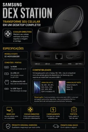 Samsung DeX Station - Modelo EE-MG950