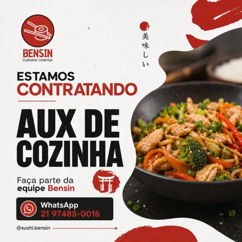 Auxiliar de cozinha 