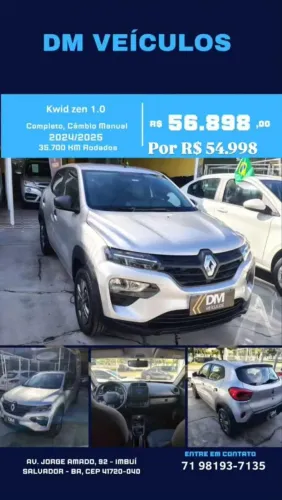 Renault Kwid Zen 1.0 Flex 12V 5P Mec. 2025