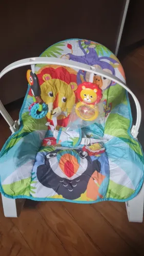 Cadeira de Balanço Fisher-Price com Caixa e Manual - Excelente Estado