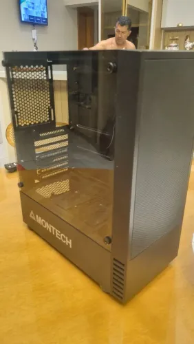 GABINETE GAMER MONTECH X2 MESH EM OTIMAS CONDIÇÕES