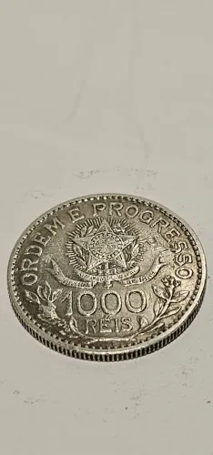 Moeda De Prata 1000 Réis 1913 - República Dos Estados Unidos Do Brazil
