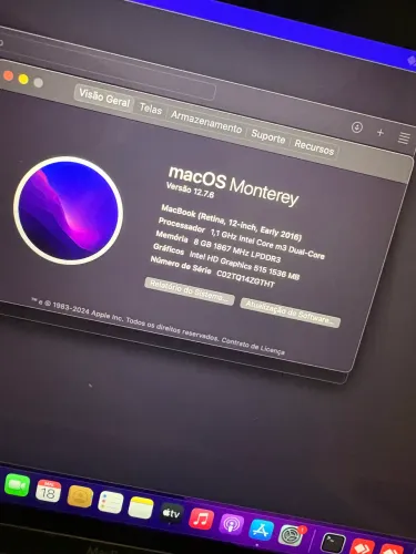 Macbook Retina, 12-inch, Early 2016 (Usado)