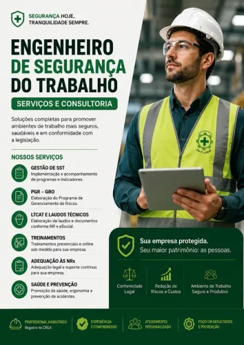 ENGENHEIRO DE SEGURANCA DO TRABALHO - SERVICOS E CONSULTORIA COMPLETA