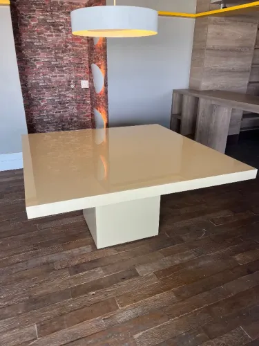 Mesa de jantar quadrada 8 lugares 1,5x1,5
